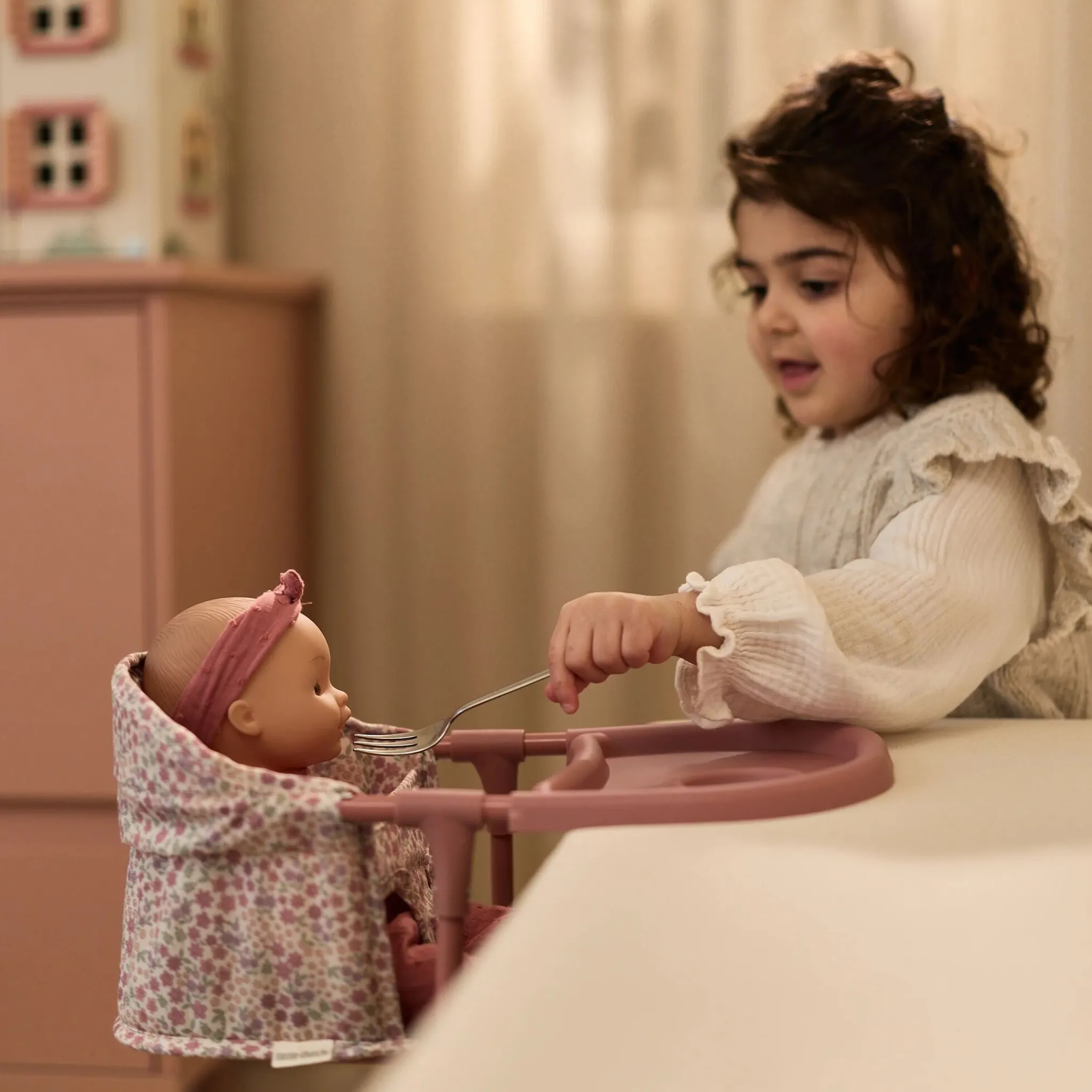 Little Dutch Doll table chair - Pink Online