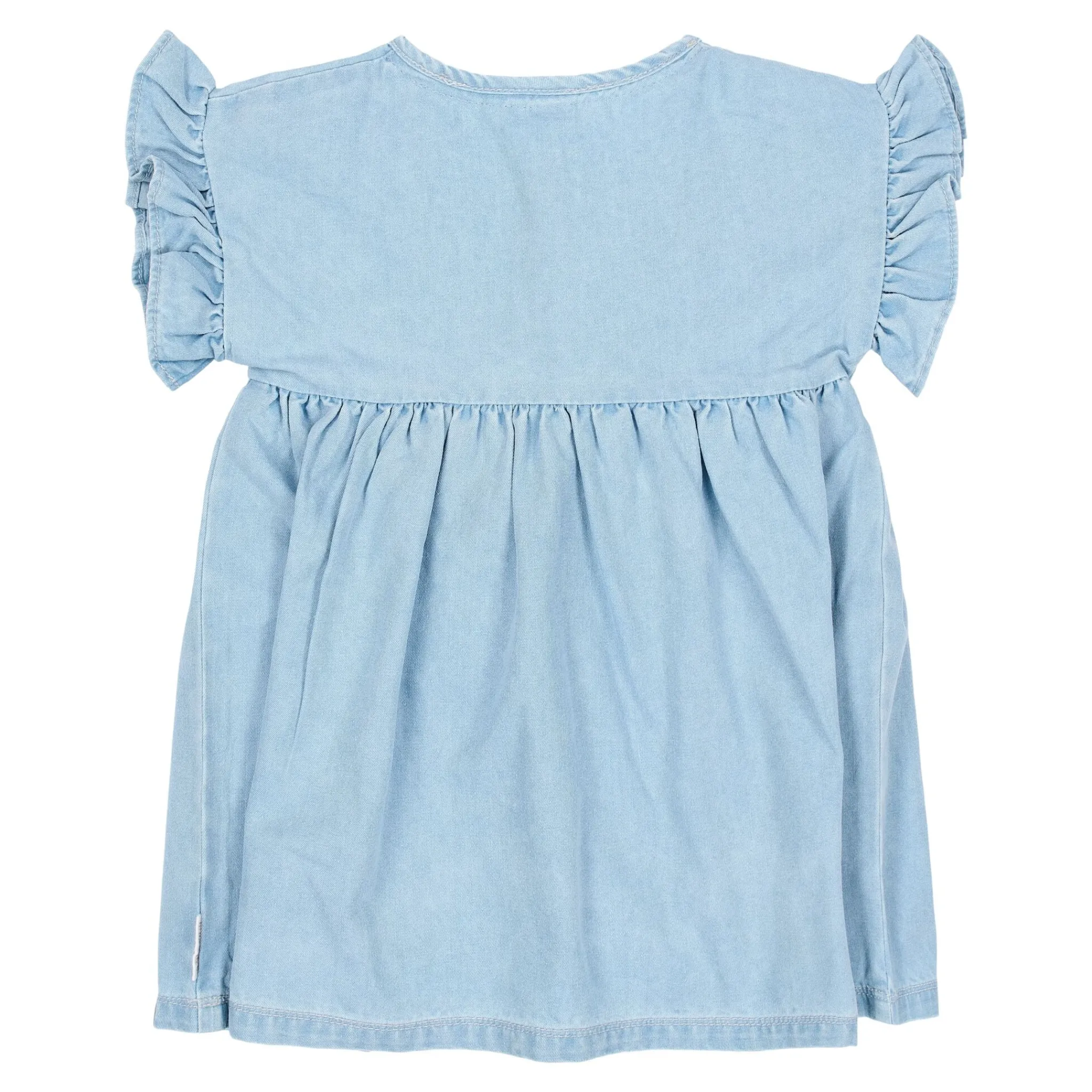 Little Dutch Dress embroidered - Short sleeve - Blue New