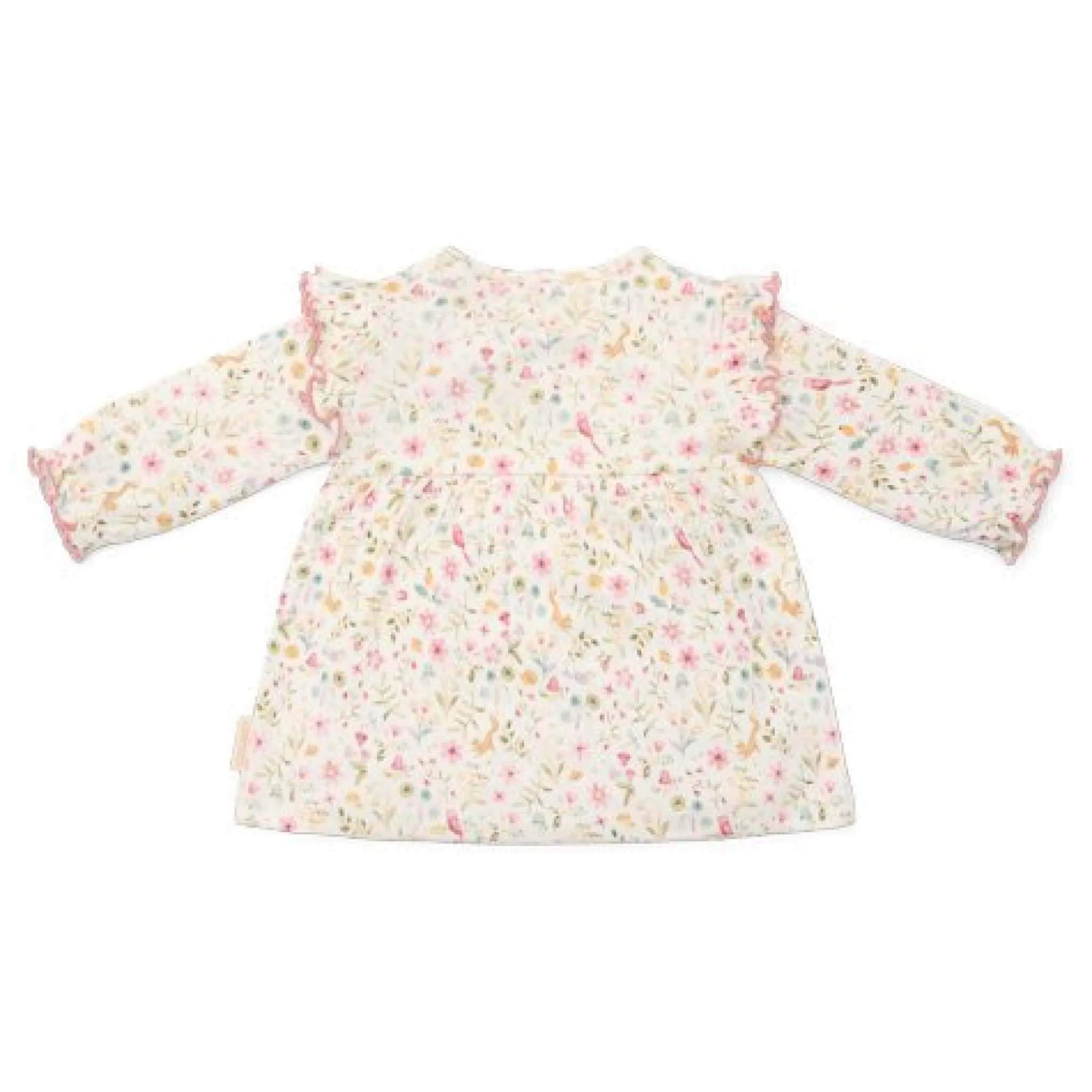 Little Dutch Dress long sleeve - White - Fairy Garden