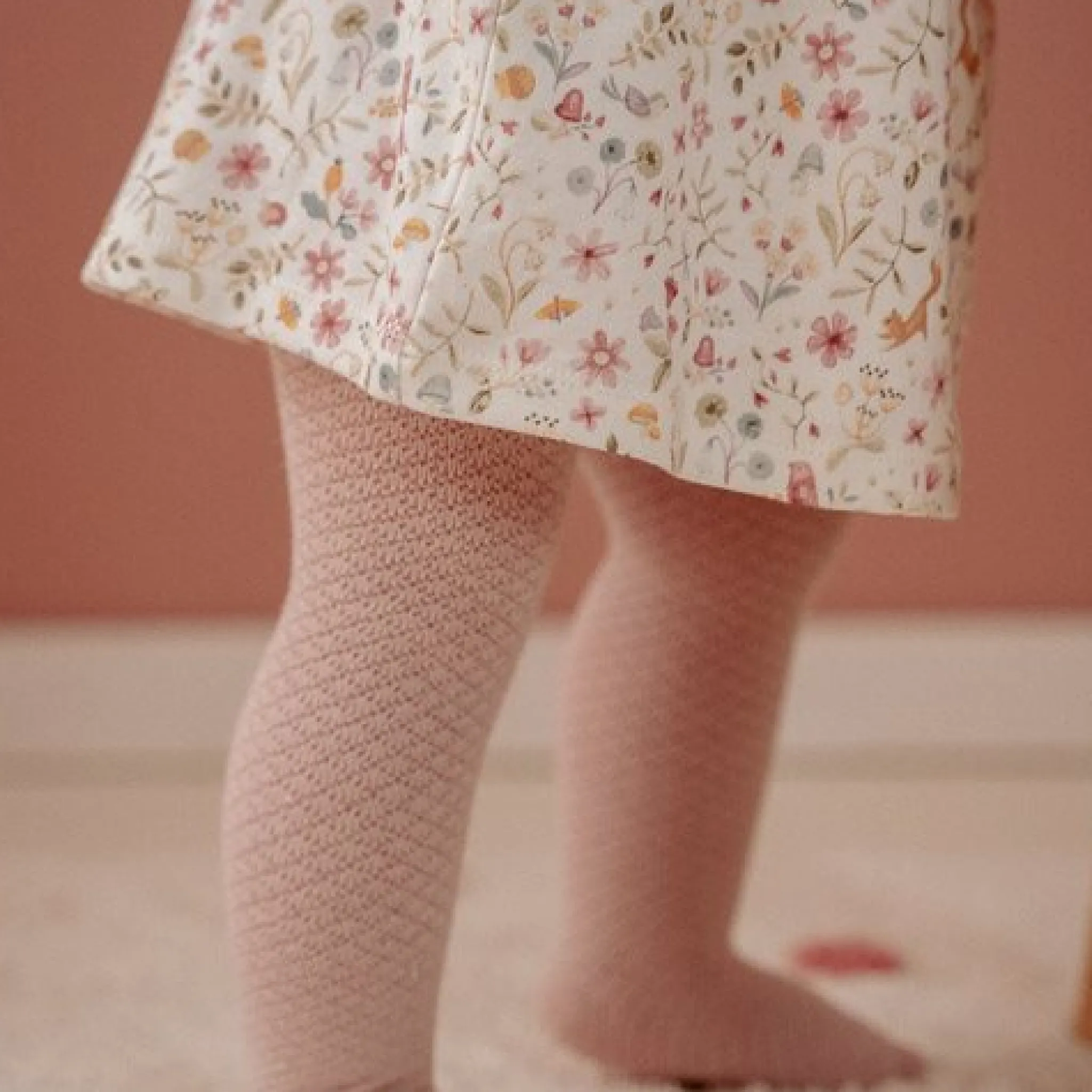 Little Dutch Dress long sleeve - White - Fairy Garden