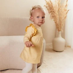 Little Dutch Dress long sleeve - Yellow - Little Farm - Checkered Clearance