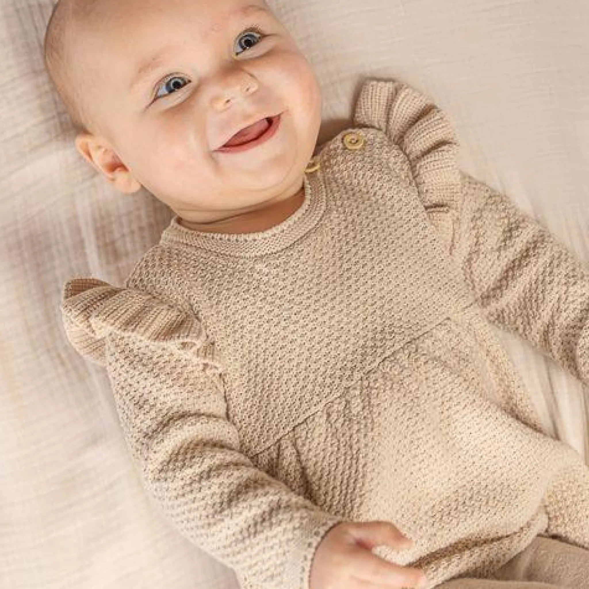 Little Dutch Dress - Sand - Newborn Naturals Best