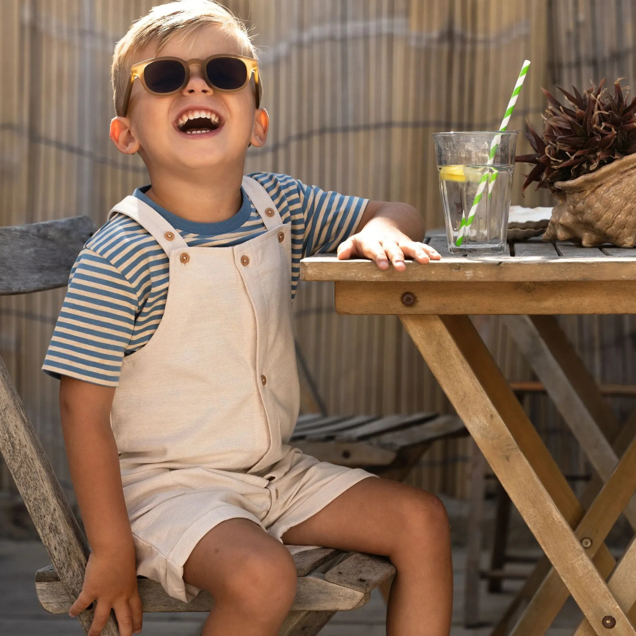 Little Dutch Dungarees - Sand New