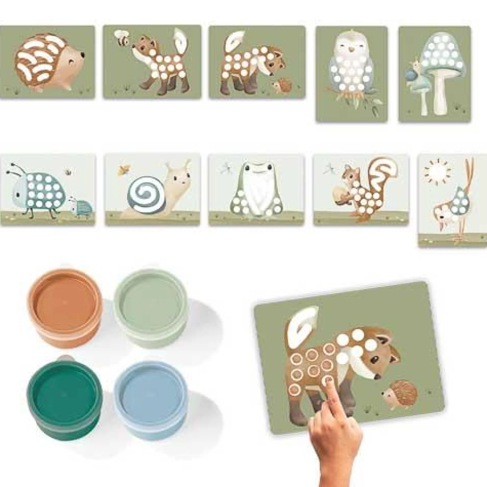 Little Dutch Finger paint set - Forest Friends New