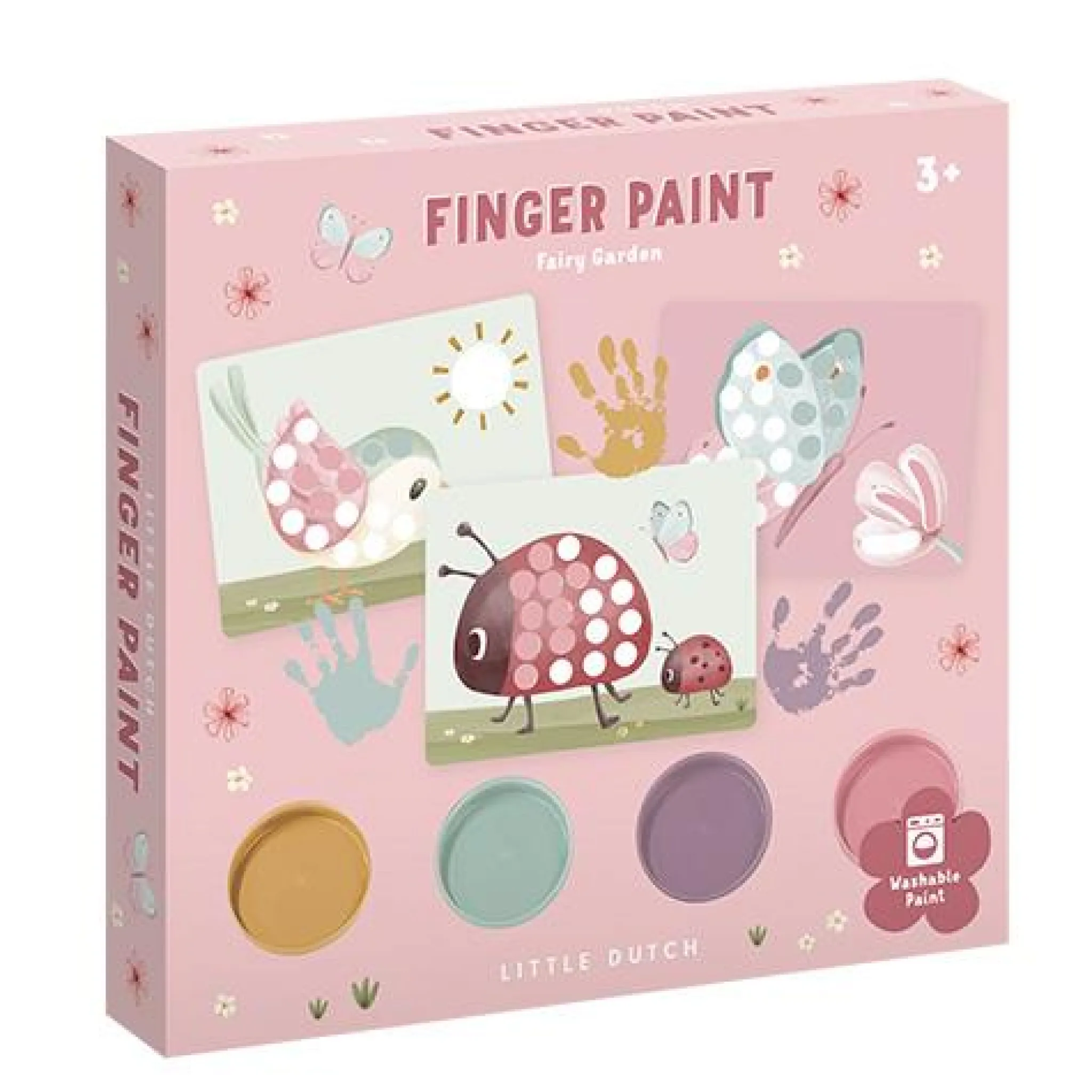 Little Dutch Finger paint set - Pink - Fairy Garden Discount
