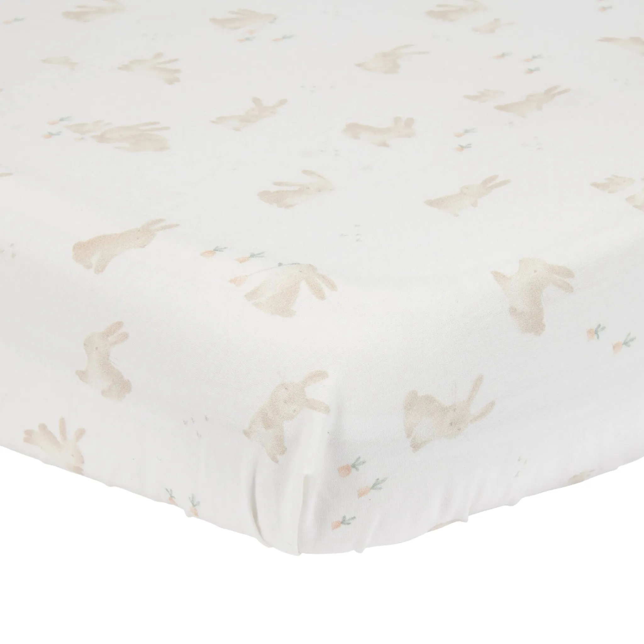 Little Dutch Fitted Sheet Cradle – White – Baby Bunny