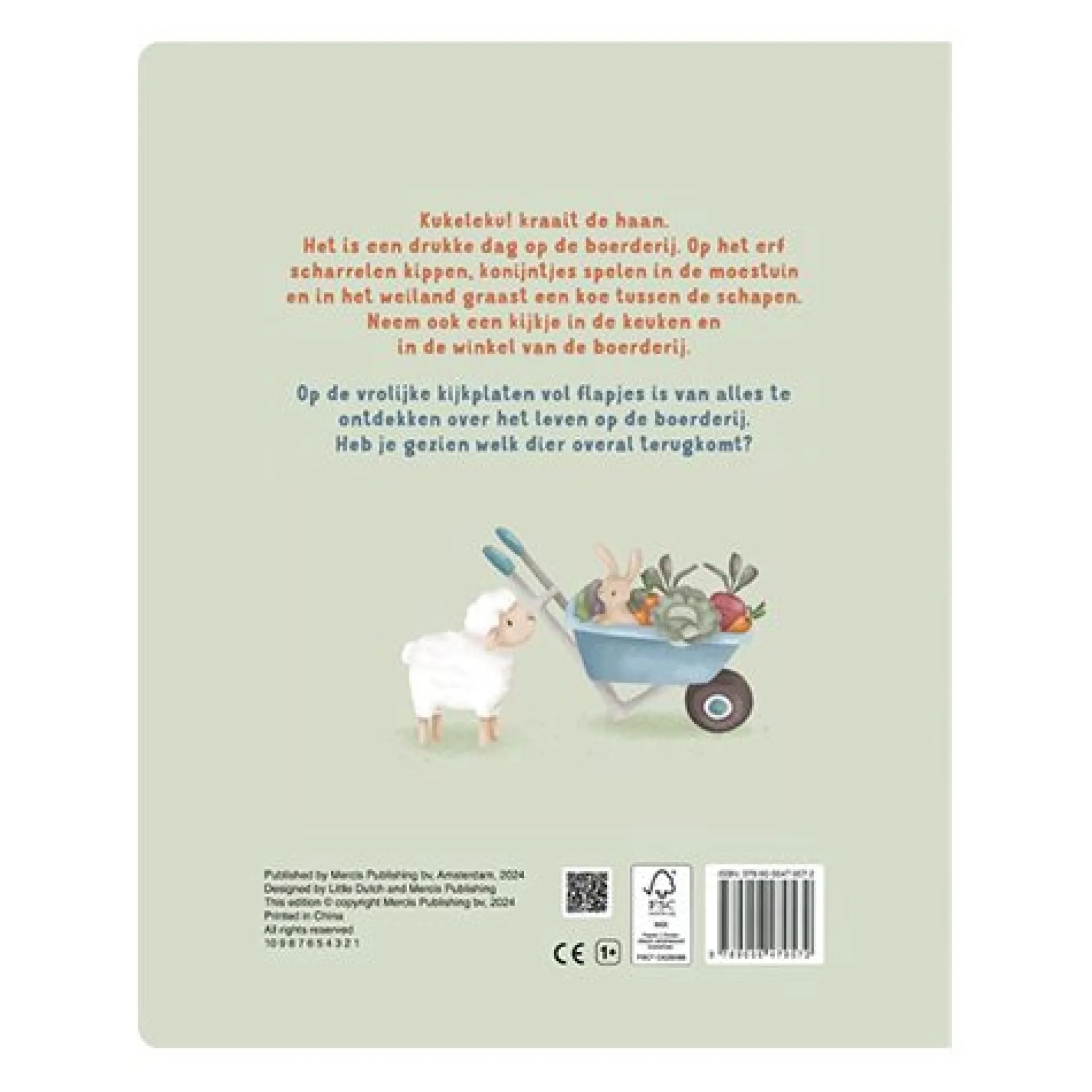 Little Dutch Flap Book Farm - Multicolored Discount