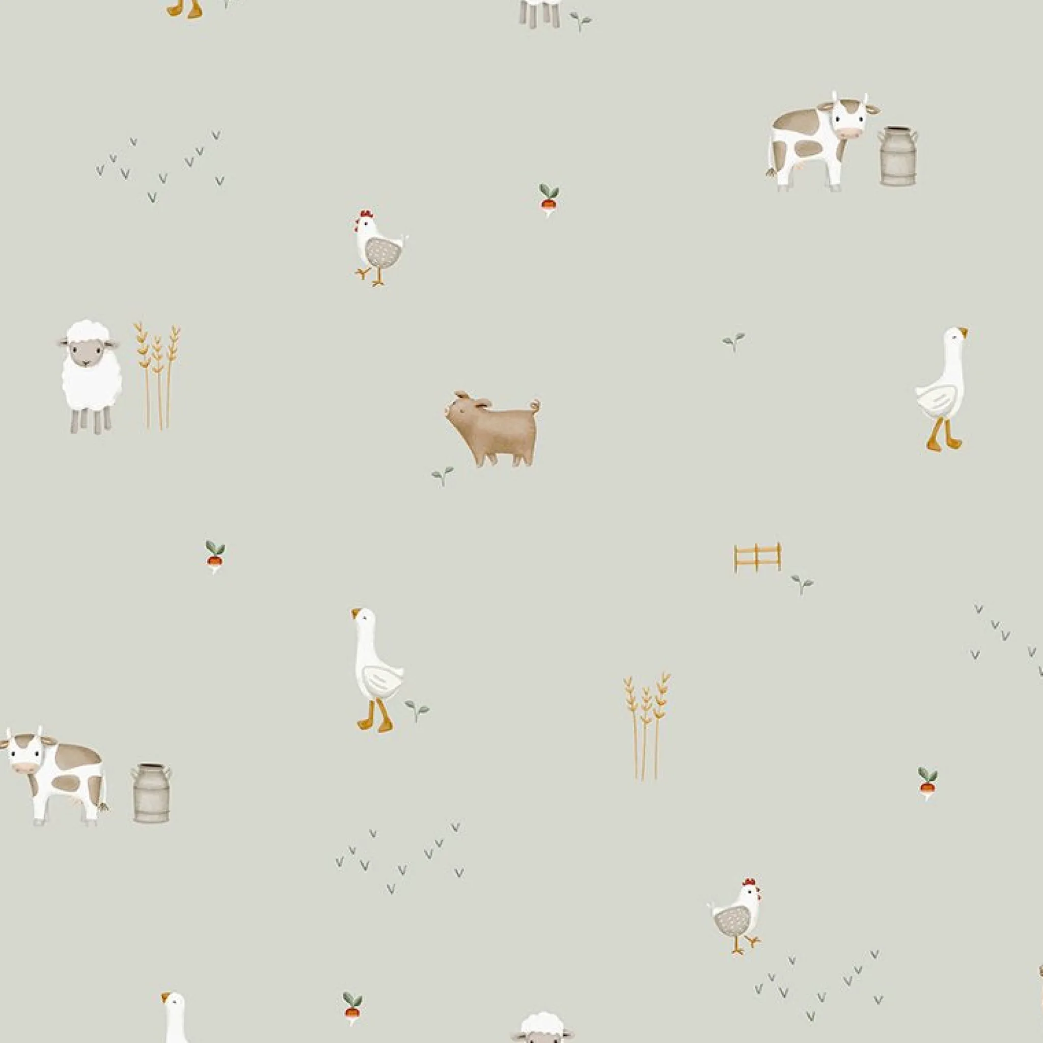Little Dutch Fleece wallpaper Little Farm