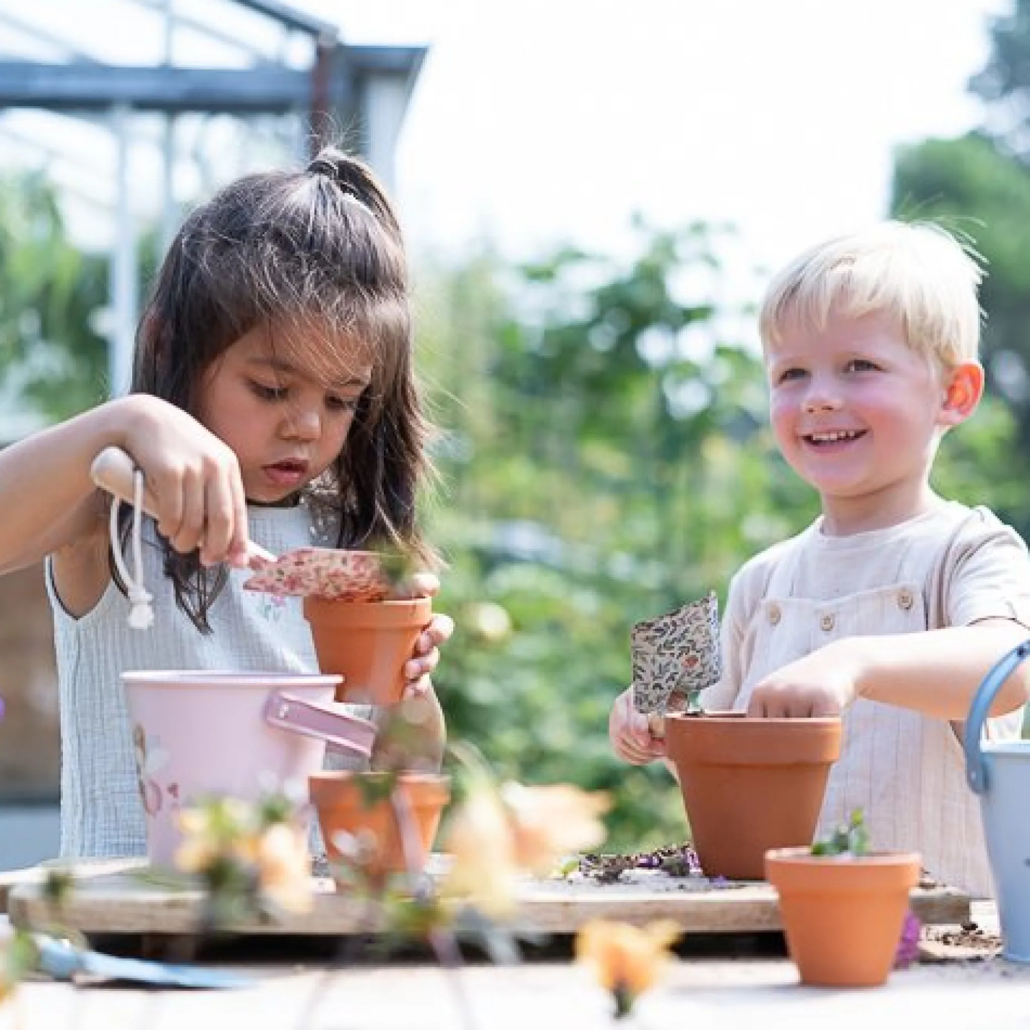 Little Dutch Garden bucket - Pink - Fairy Garden Online