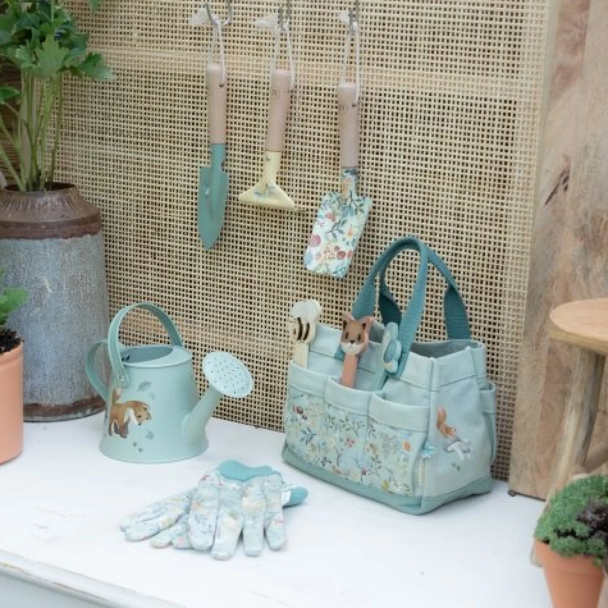 Little Dutch Garden gift set 10-piece - Blue - Forest Friends Best