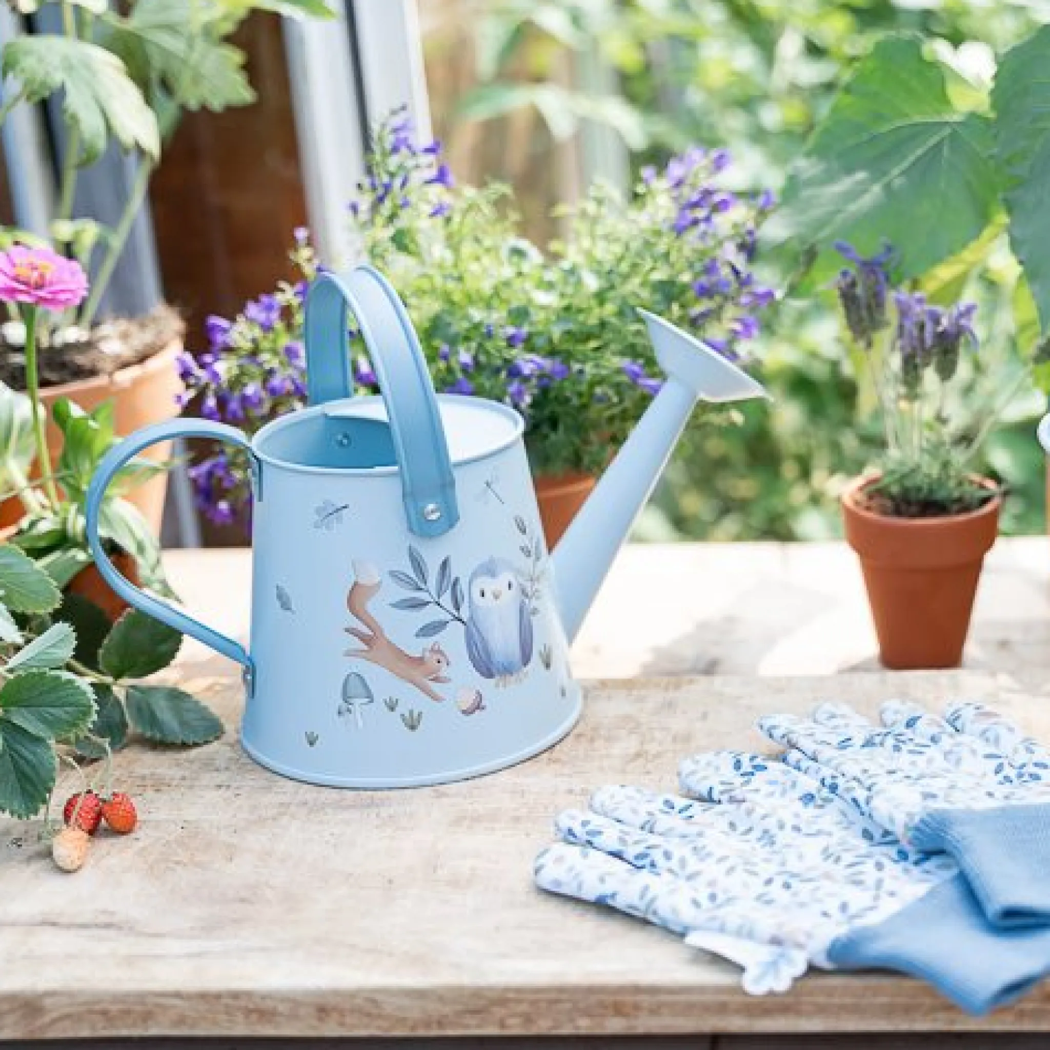 Little Dutch Garden gloves - Blue - Forest Friends Sale