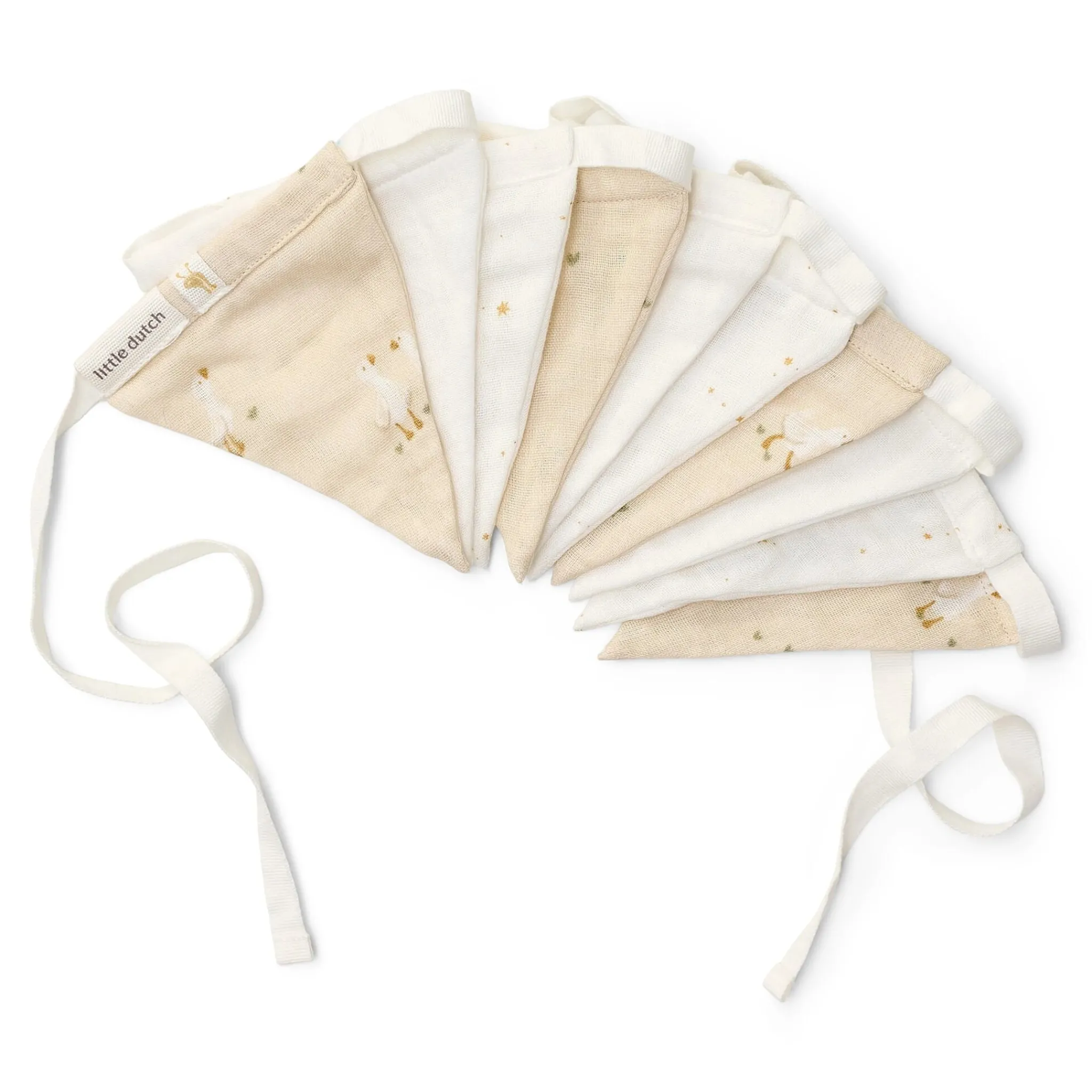 Little Dutch Garland with flags - Beige - Newborn Naturals - Little Goose Hot