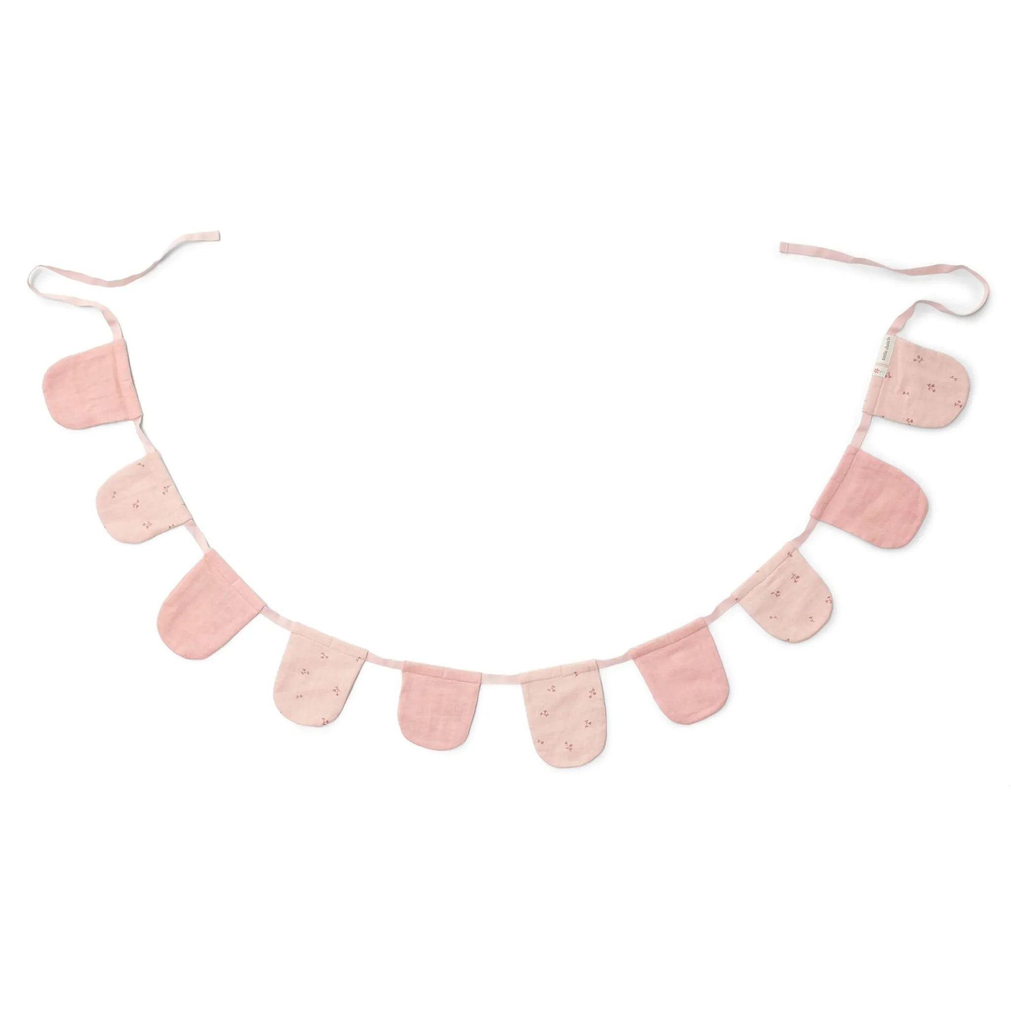 Little Dutch Garland with flags - Pink - Essentials Clearance