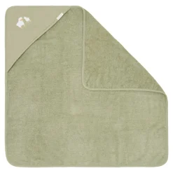 Little Dutch Hooded towel - Embroidered - Green - 75 x 75 Hot