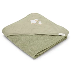Little Dutch Hooded towel - Embroidered - Green - 100 x 100 Outlet