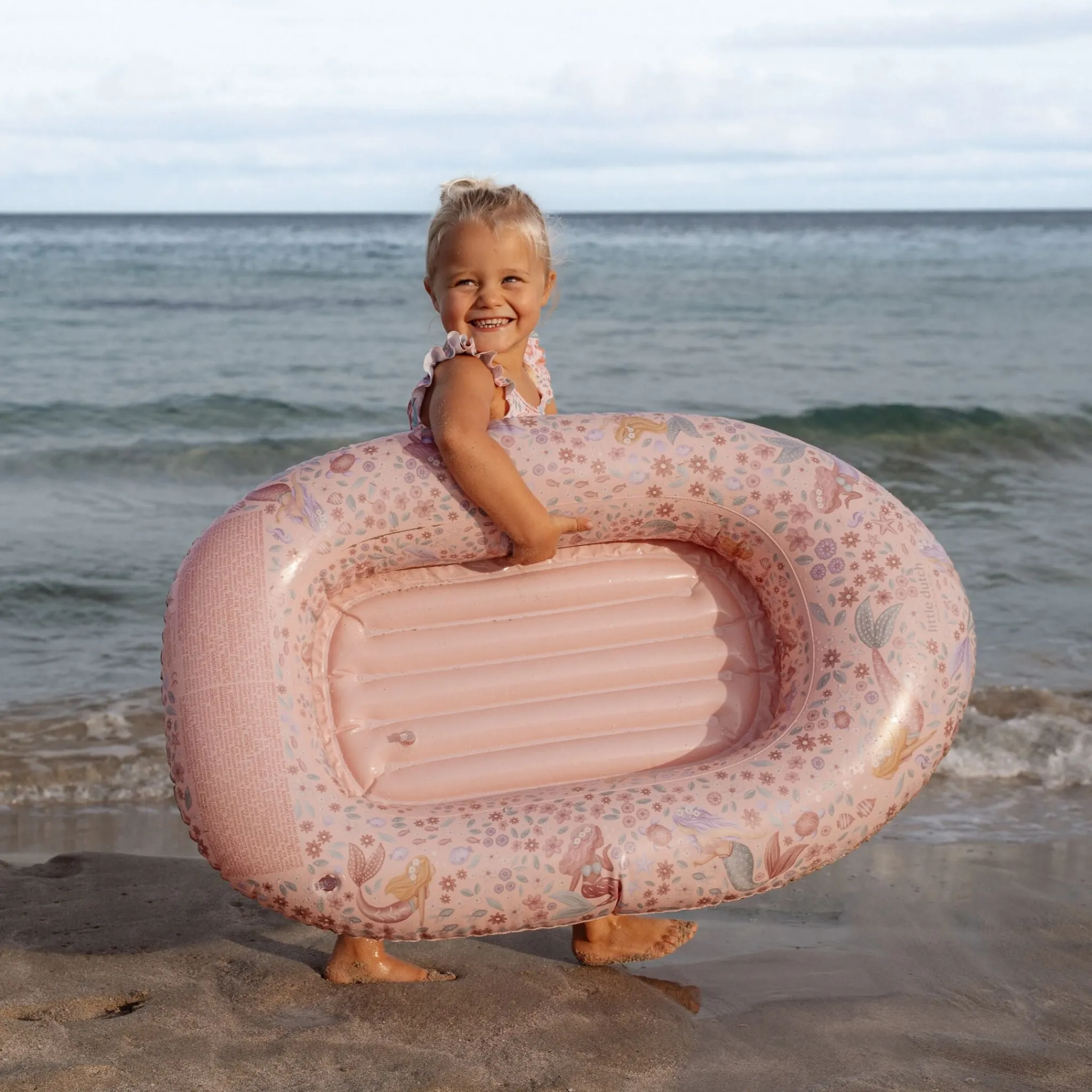 Little Dutch Inflatable Boat - Pink - Dreamy Mermaid Hot