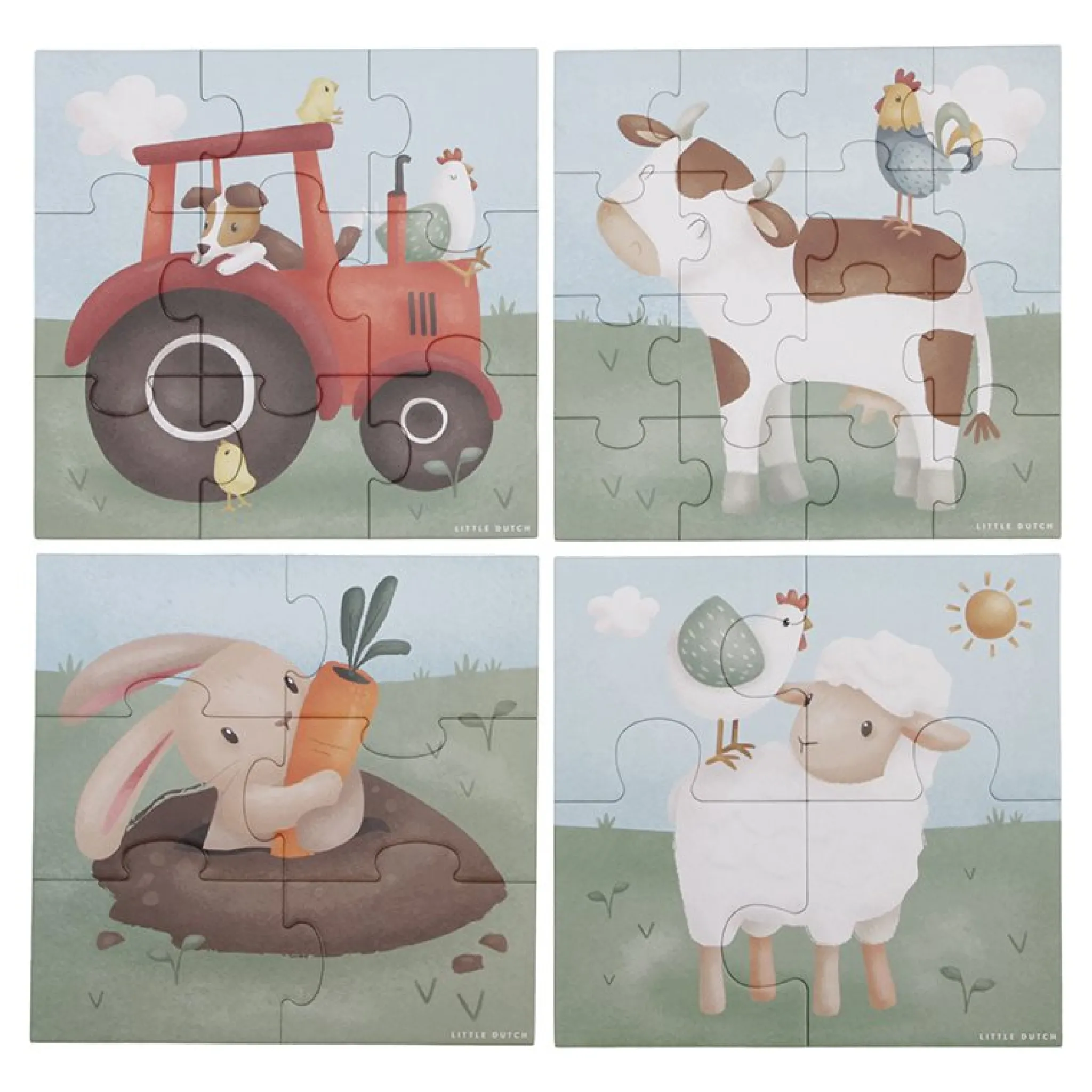 Little Dutch 4 in 1 puzzle Little Farm Online