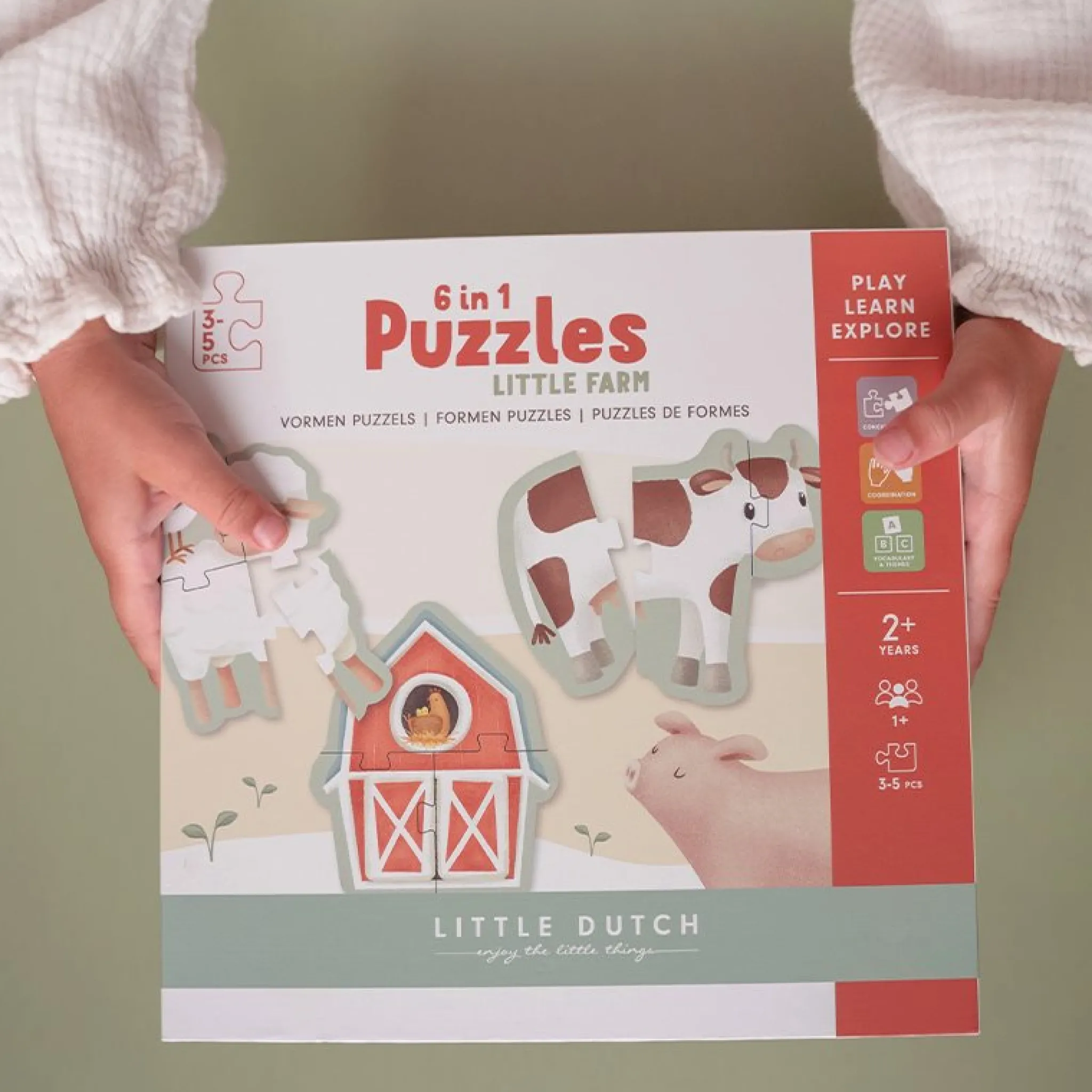 Little Dutch 6 in 1 puzzle Little Farm Discount