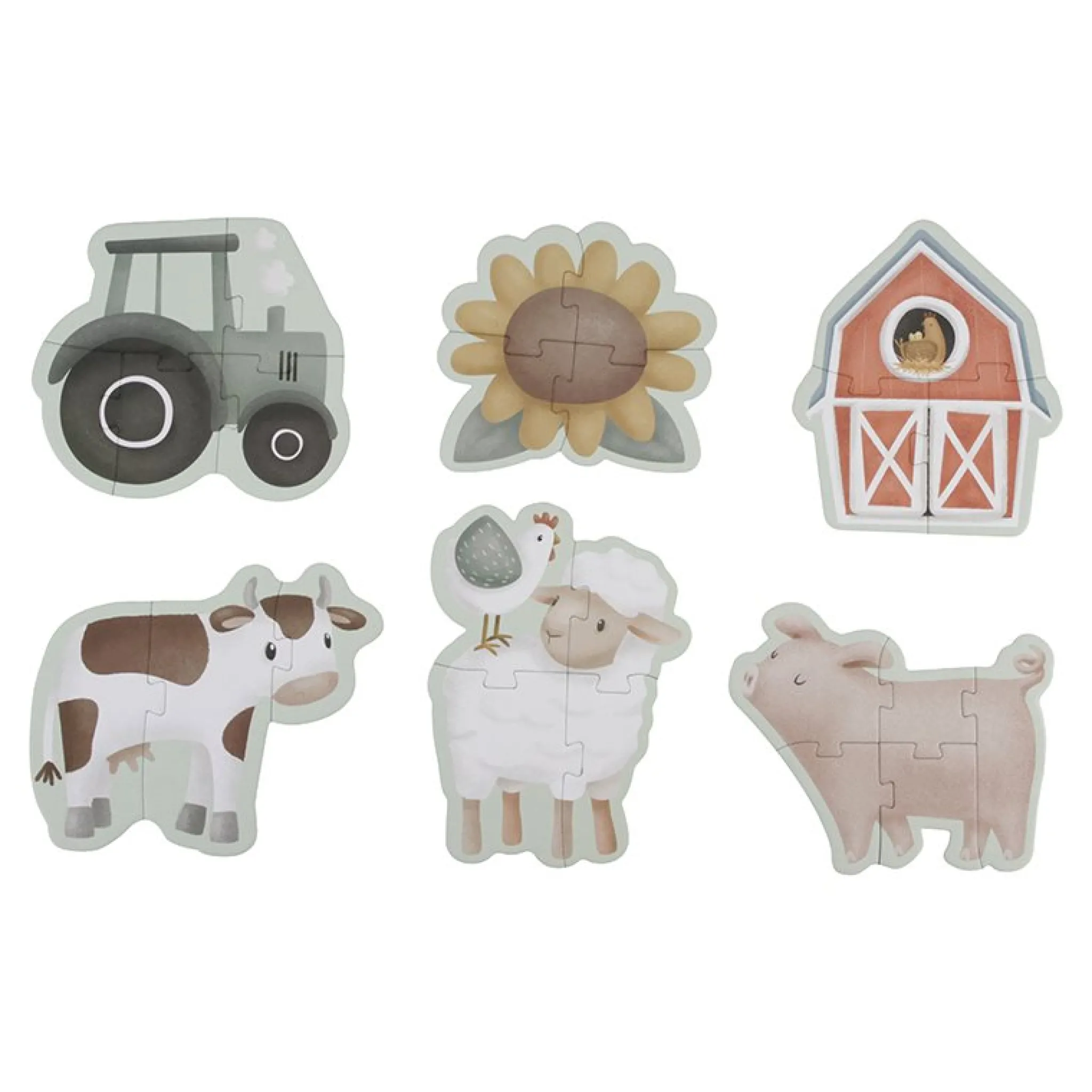 Little Dutch 6 in 1 puzzle Little Farm Discount