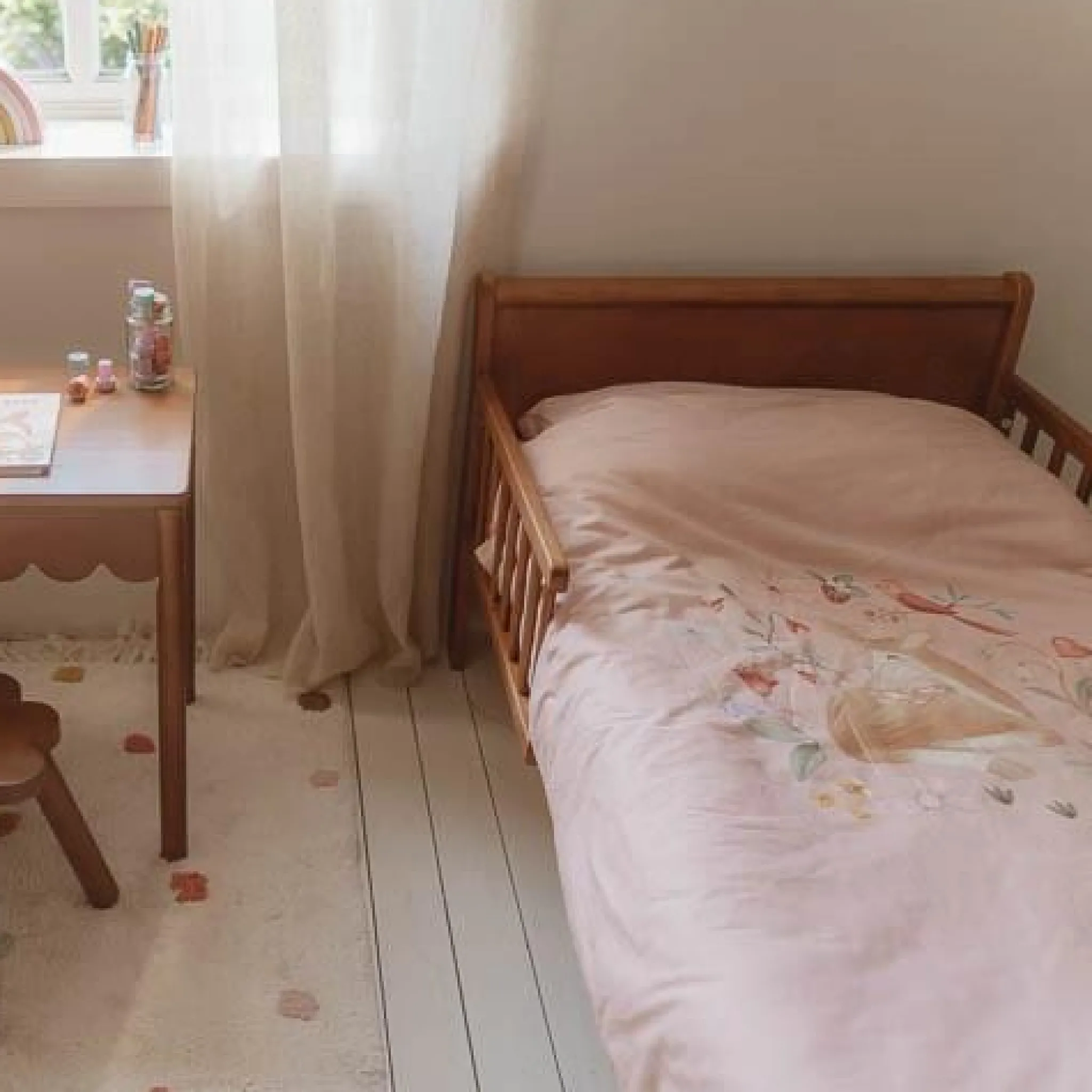 Little Dutch Junior duvet cover - Pink - Fairy Garden Online