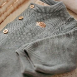 Little Dutch Knitted cardigan - Blue - Forest Friends