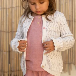 Little Dutch Knitted cardigan - White Sale