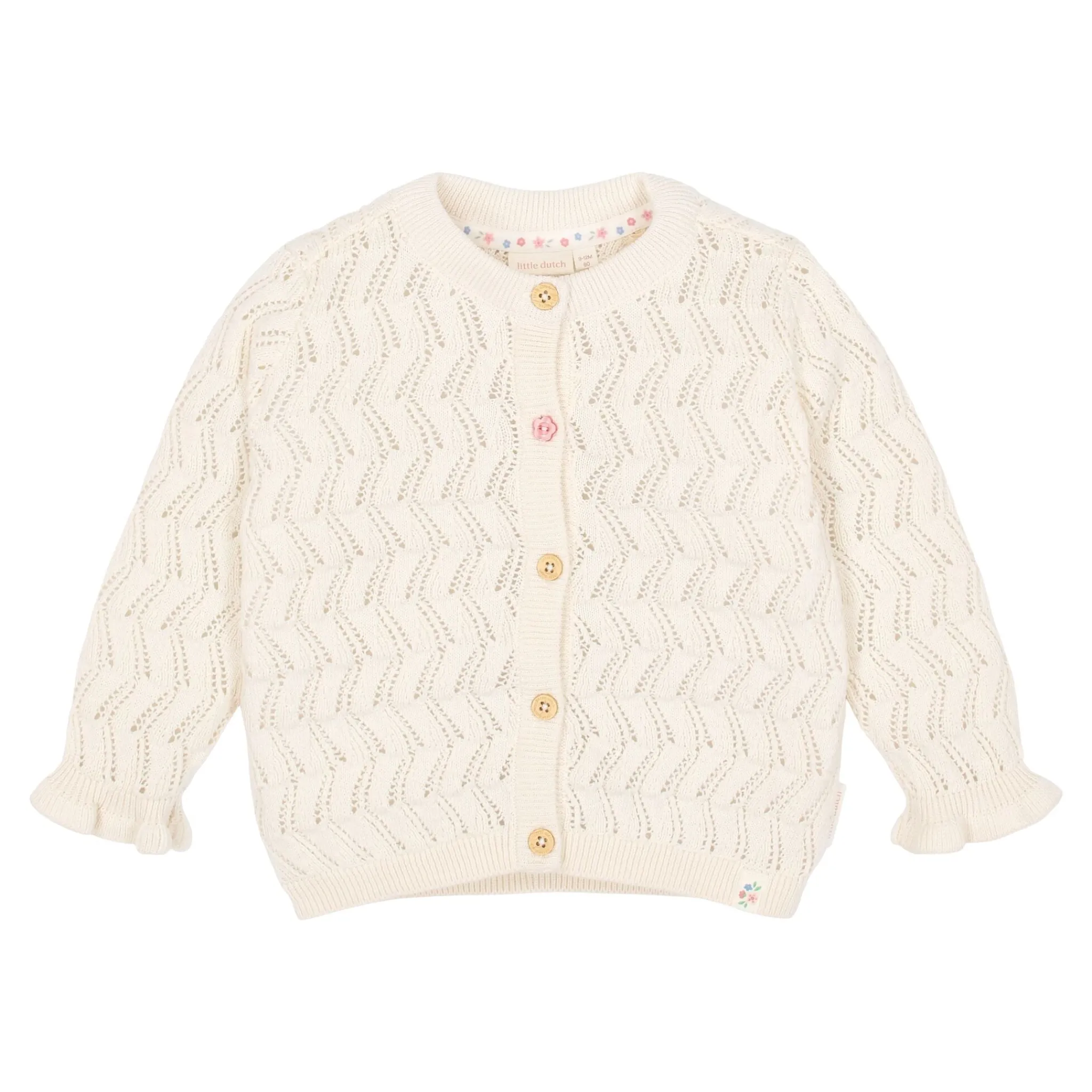 Little Dutch Knitted cardigan - White Sale