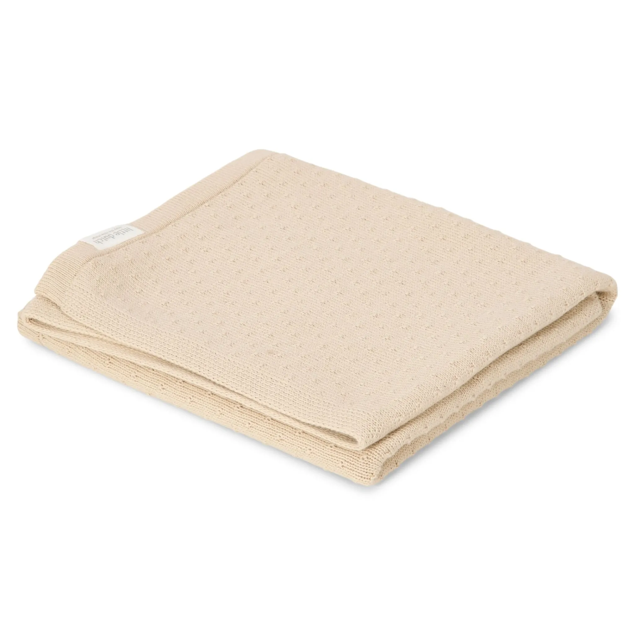 Little Dutch Knitted crib blanket – Beige – Essentials Outlet