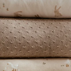 Little Dutch Knitted crib blanket - Fleece - Beige - Essentials Clearance