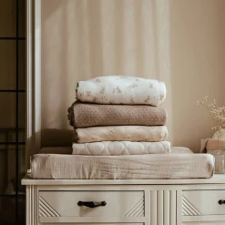Little Dutch Knitted crib blanket - Fleece - Beige - Essentials Clearance