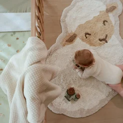 Little Dutch Knitted crib blanket - Fleece - White - Essentials Outlet