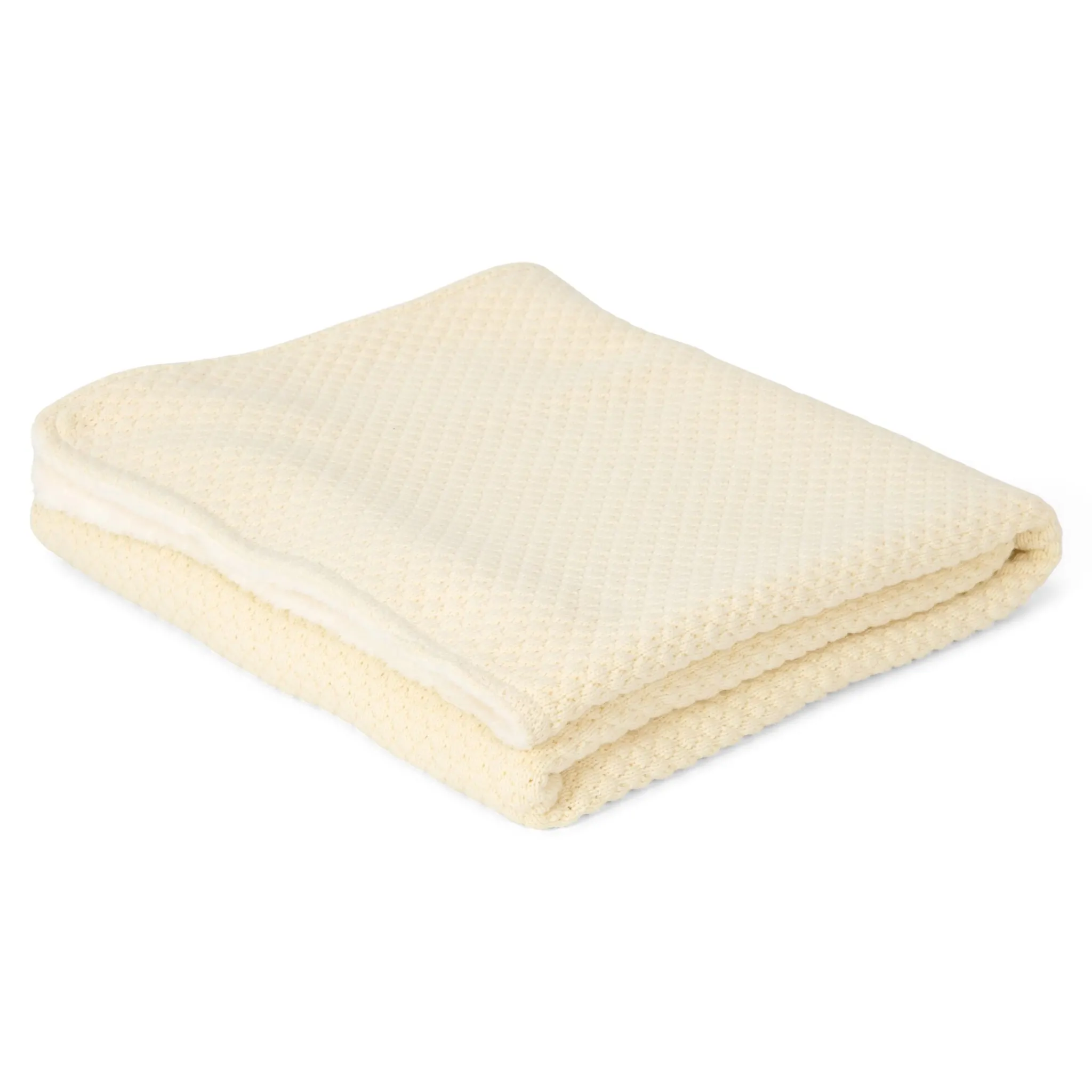 Little Dutch Knitted crib blanket – White – Essentials Hot