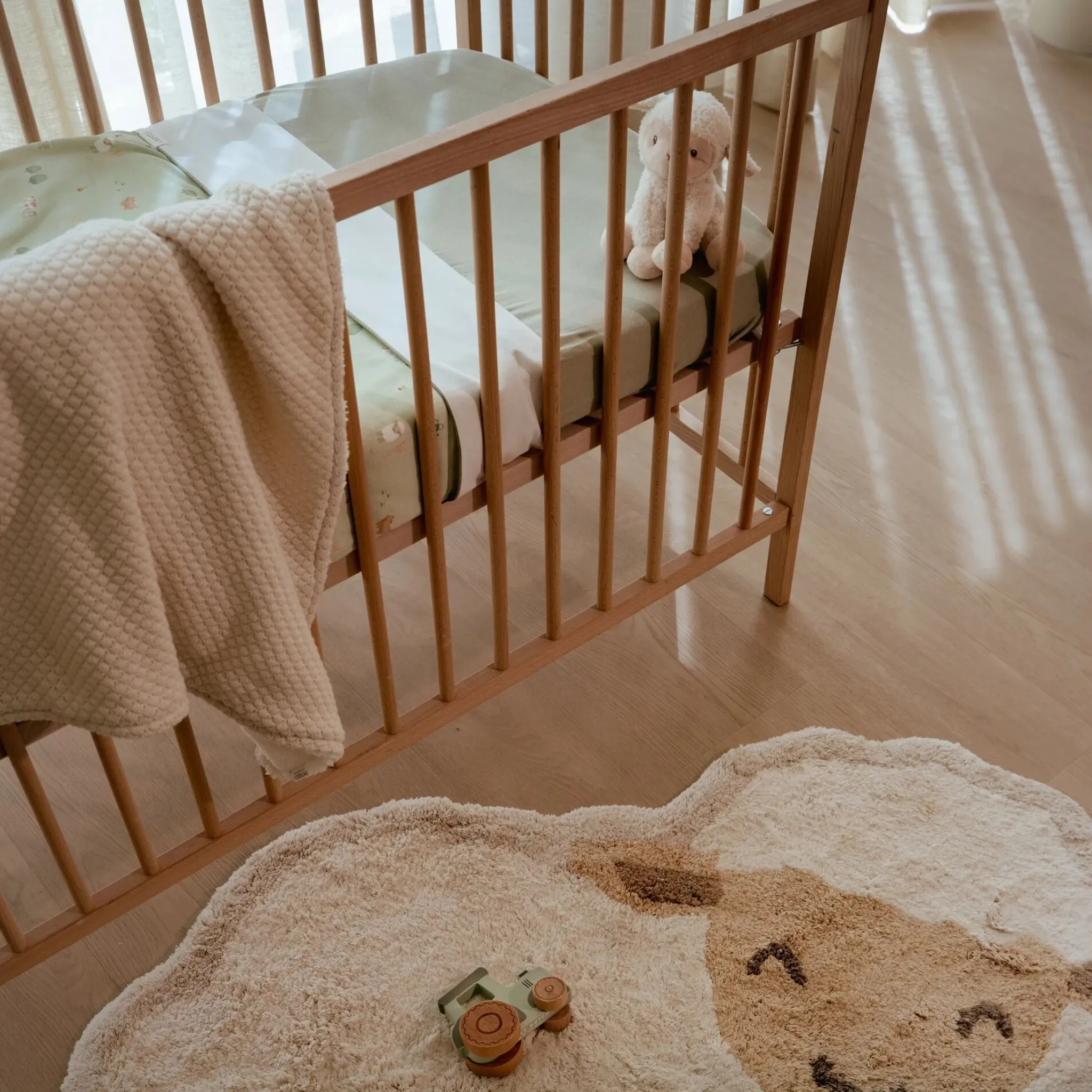 Little Dutch Knitted crib blanket – White – Essentials Hot