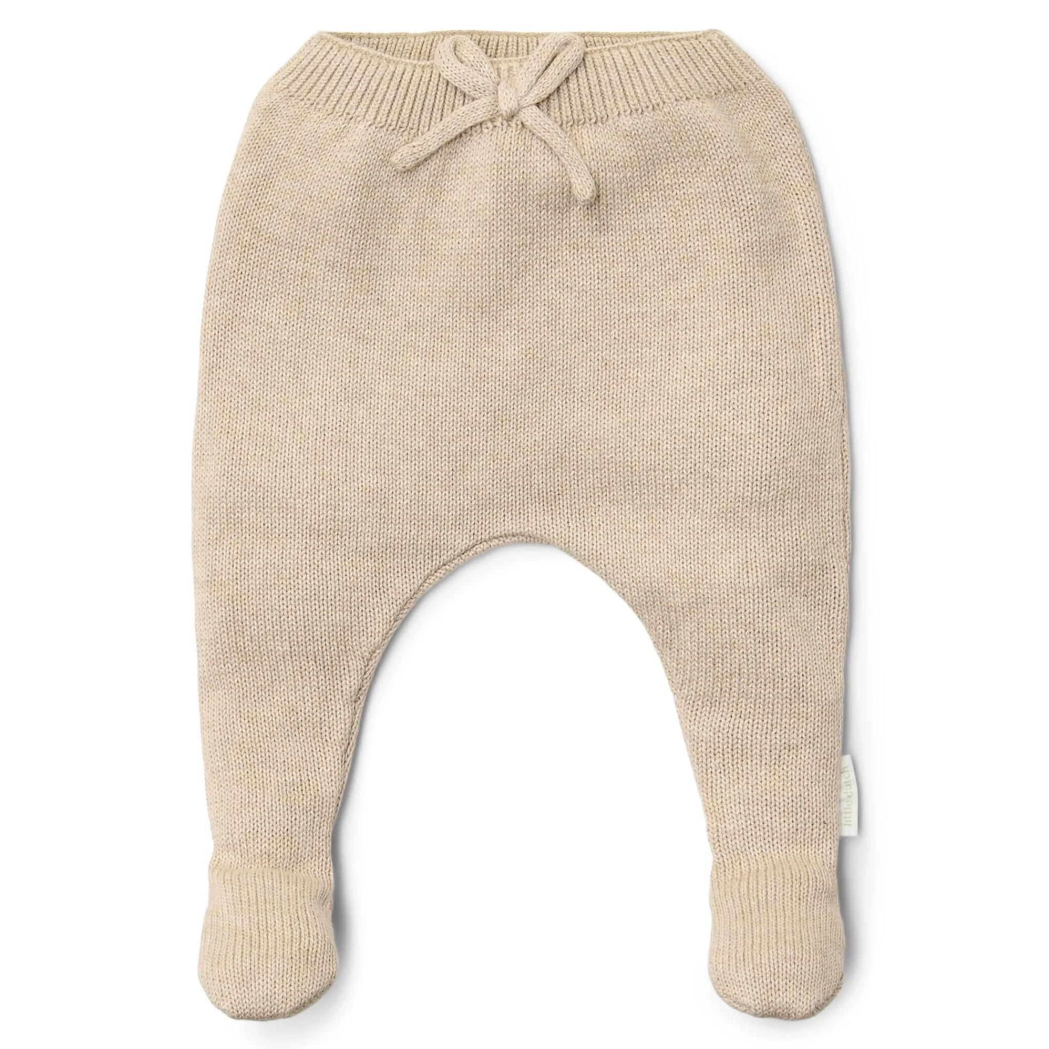 Little Dutch Knitted pants - Beige - Newborn Naturals Sale