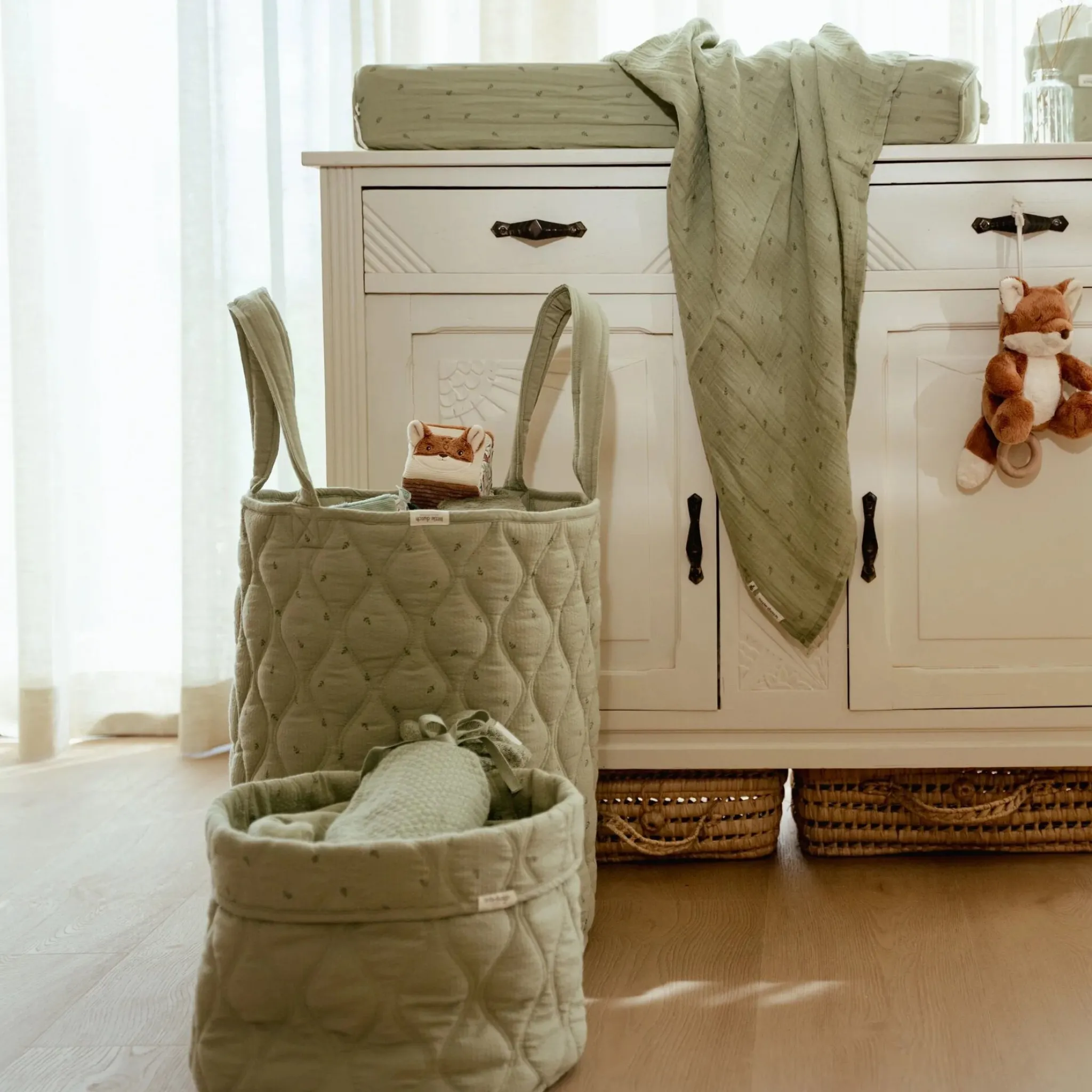 Little Dutch Large storage basket - Green - Essentials Hot