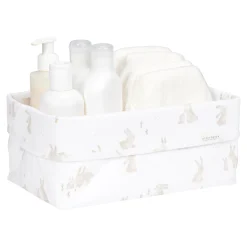 Little Dutch Large storage basket - White - Newborn Naturals - Baby Bunny Best