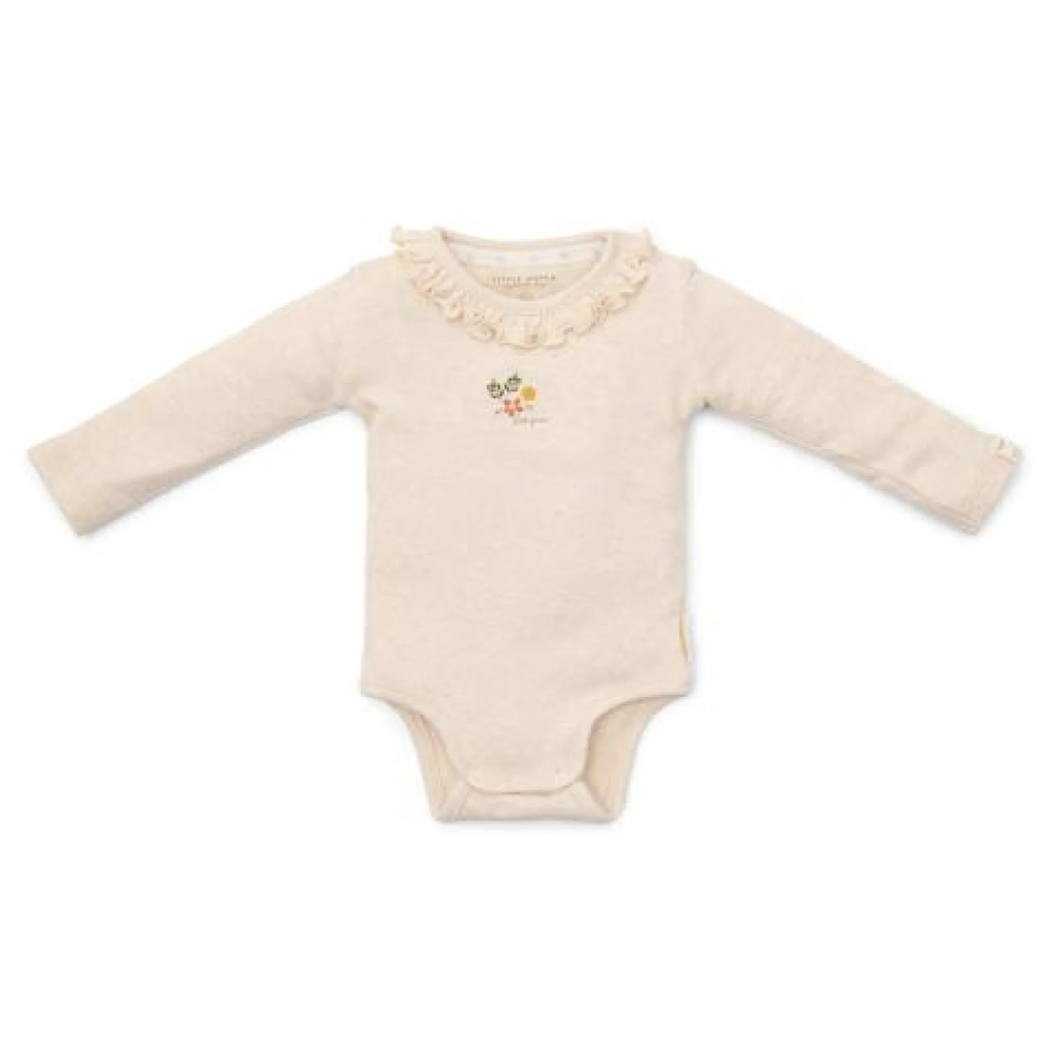 Little Dutch Long sleeve romper - Sand - Little Farm - Print