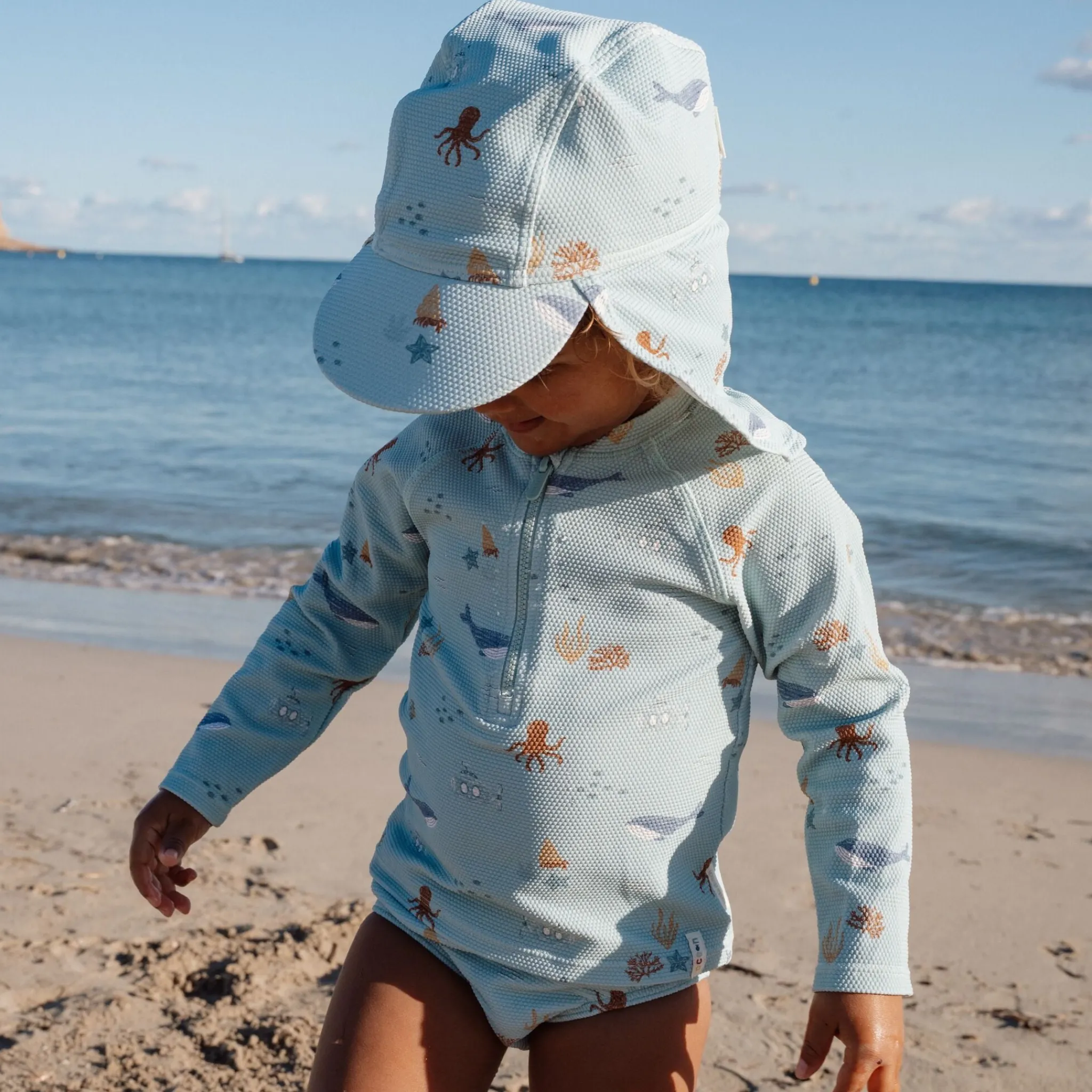 Little Dutch Long sleeve swim shirt - UPF 40 - Green - Ocean Friends Outlet
