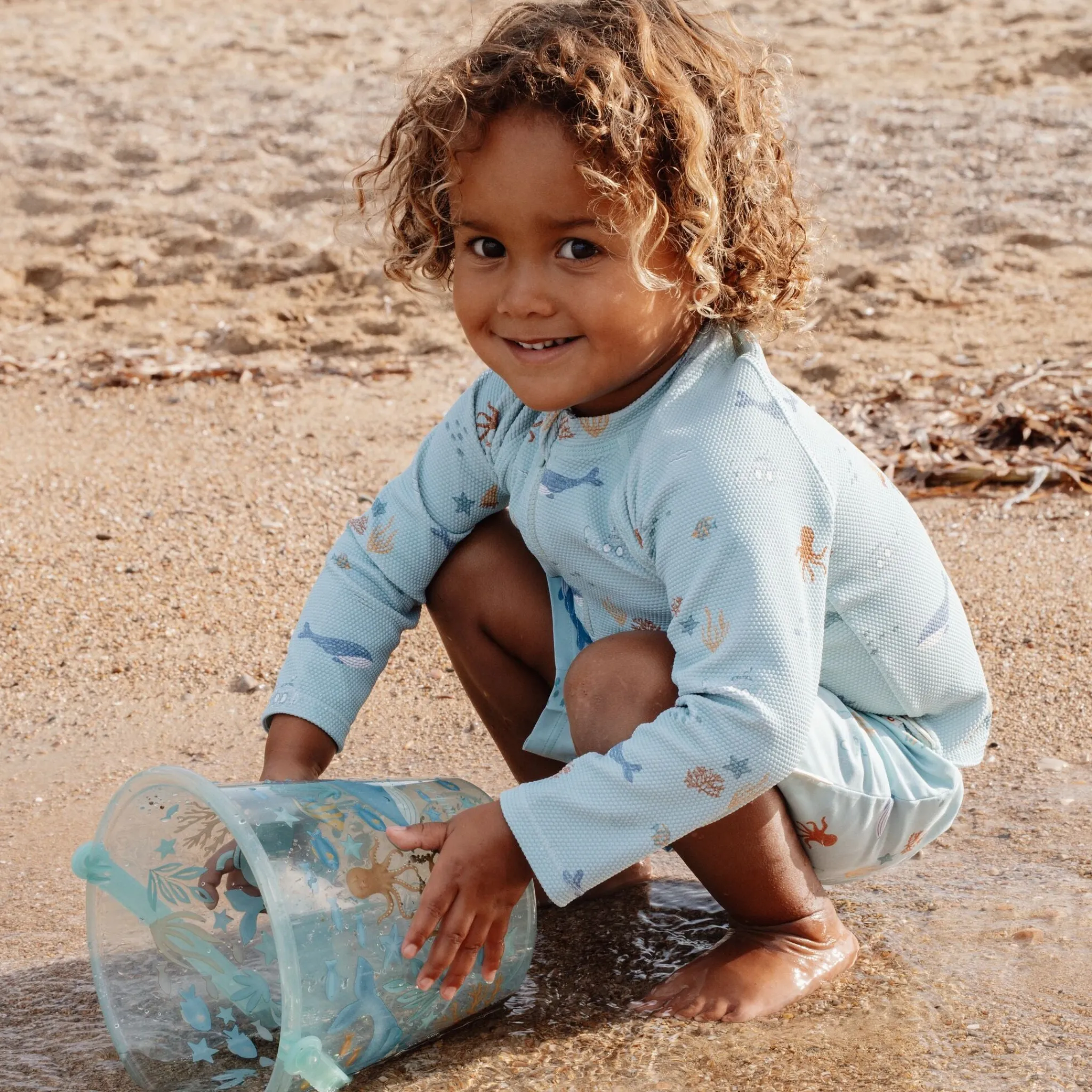 Little Dutch Long sleeve swim shirt - UPF 40 - Green - Ocean Friends Outlet