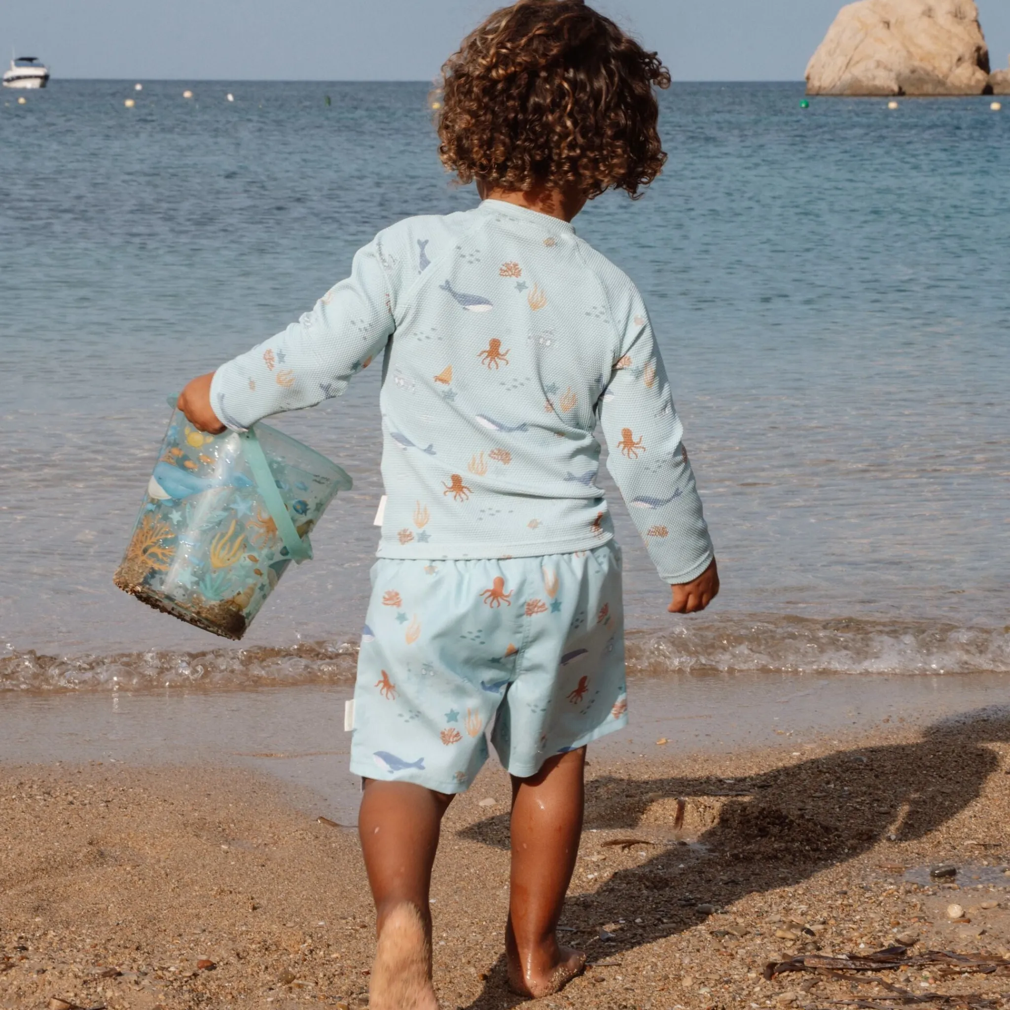Little Dutch Long sleeve swim shirt - UPF 40 - Green - Ocean Friends Outlet