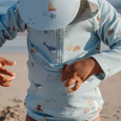Little Dutch Long sleeve swim shirt - UPF 40 - Green - Ocean Friends Outlet