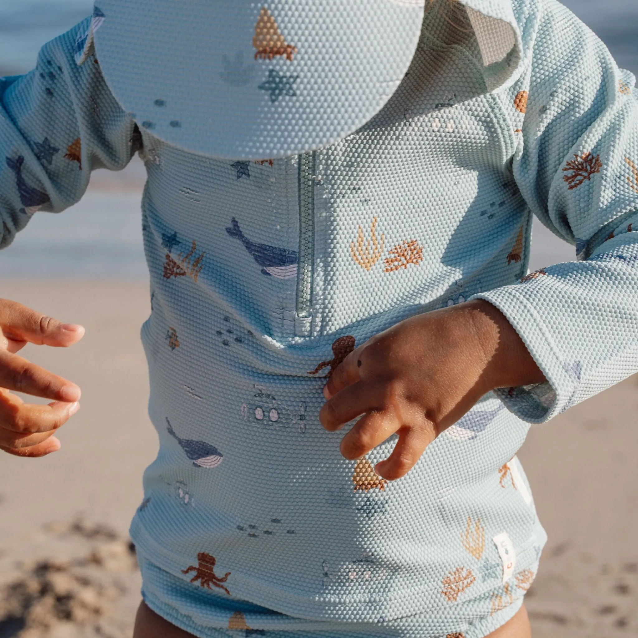Little Dutch Long sleeve swim shirt - UPF 40 - Green - Ocean Friends Outlet