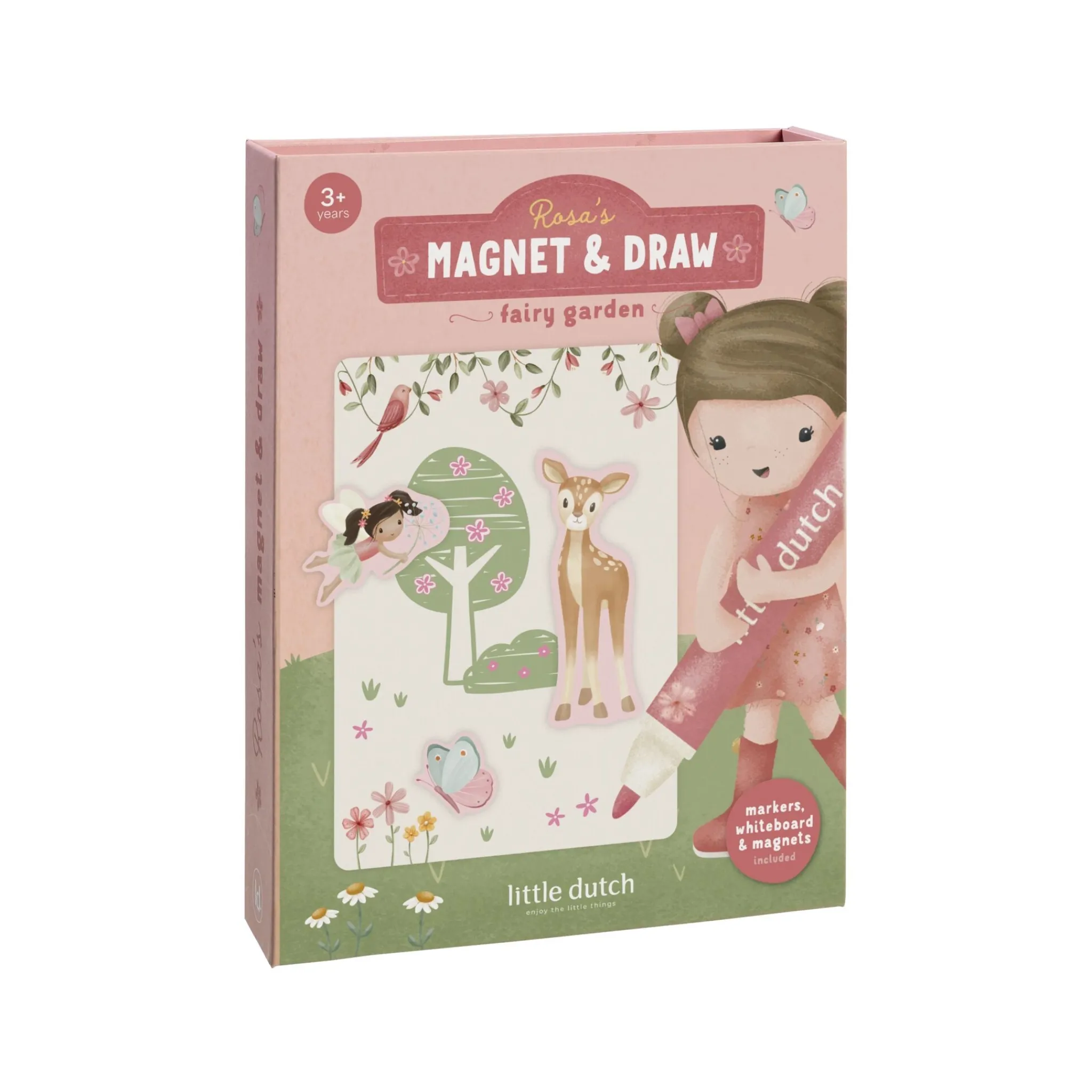 Little Dutch Magnetic activity book - Rosa Clearance
