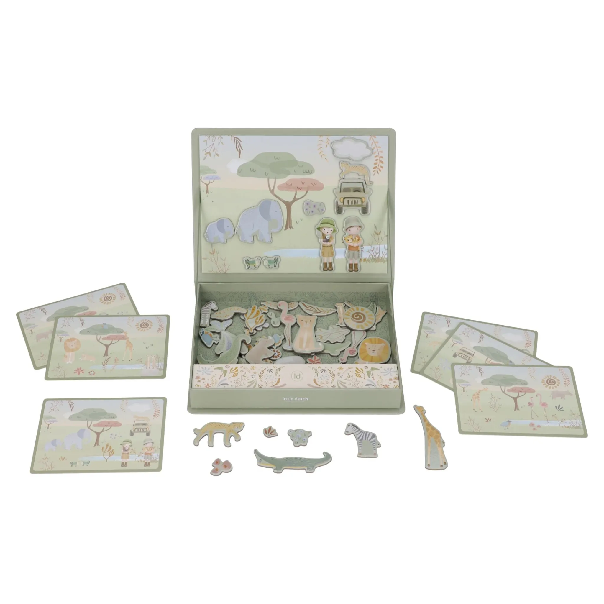 Little Dutch Magnetic game board Safari animals Clearance