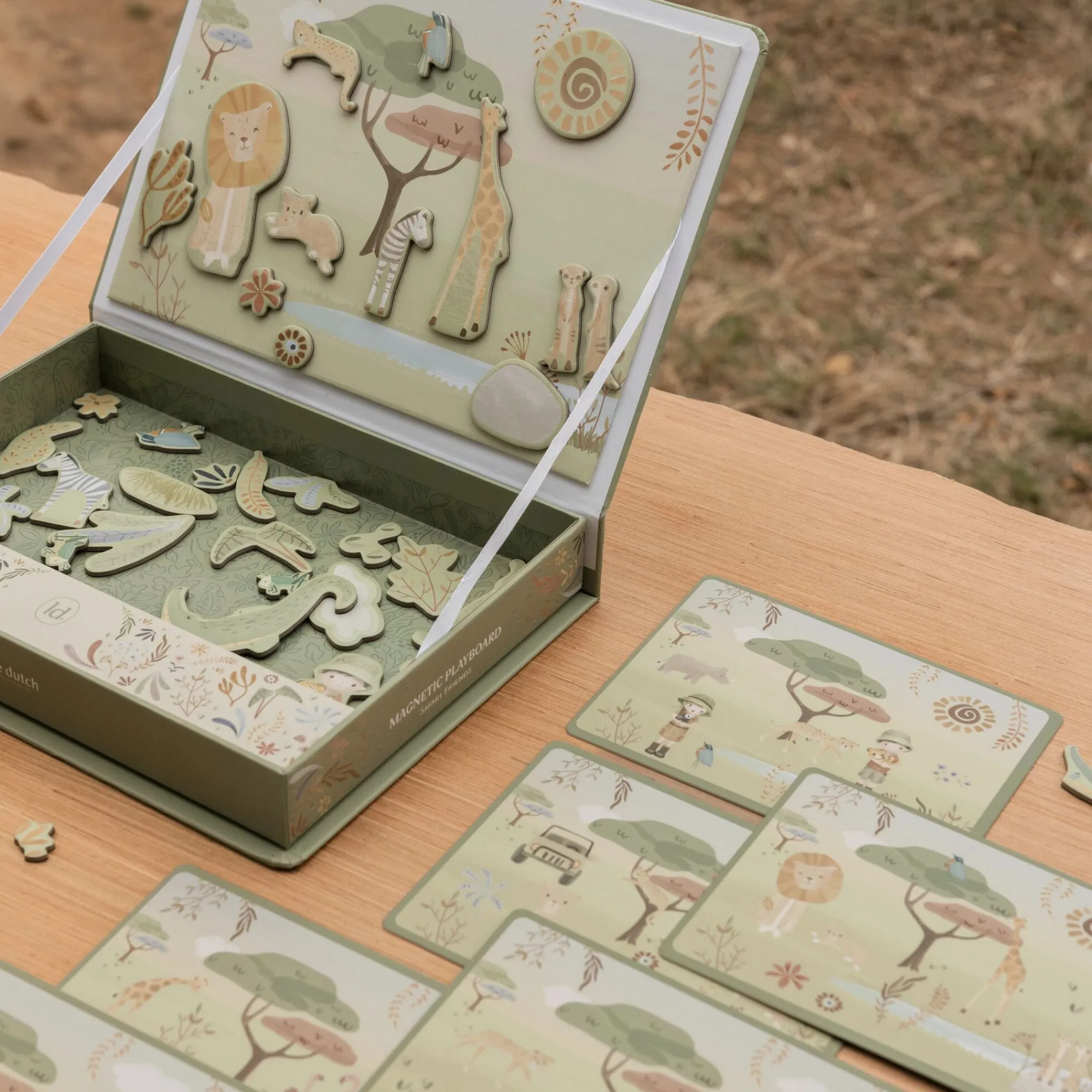 Little Dutch Magnetic game board Safari animals Clearance