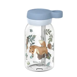 Little Dutch Mepal Drinking Bottle with Straw 450 ml - Blue Hot