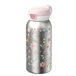 Little Dutch Mepal stainless steel insulated water bottle pop-up 500 ml - Pink Hot