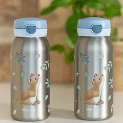 Little Dutch Mepal stainless steel insulated water bottle pop-up 500 ml - Blue Discount