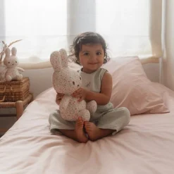 Little Dutch miffy cuddle all-over print 30 cm - Pink - Lucky Blossom Clearance