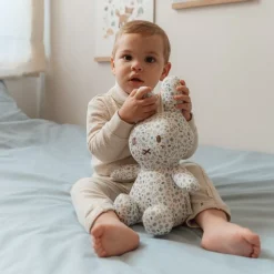 Little Dutch miffy cuddle all-over print 30 cm - Blue - Lucky Leaves Sale